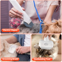 HKM-1191997 All-in-One Pet Hair Care Suction and Scissors Machine with Accessories