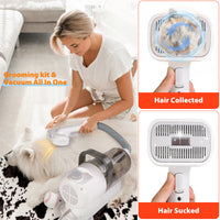 HKM-1191997 All-in-One Pet Hair Care Suction and Scissors Machine with Accessories