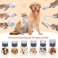 HKM-1191997 All-in-One Pet Hair Care Suction and Scissors Machine with Accessories