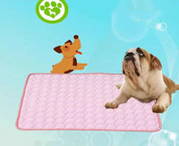 HKM-1192253 Cooling Mat for Pets - Breathable Ice Bed Blanket for Dogs and Cats, Easy to Clean, Multiple Sizes Available