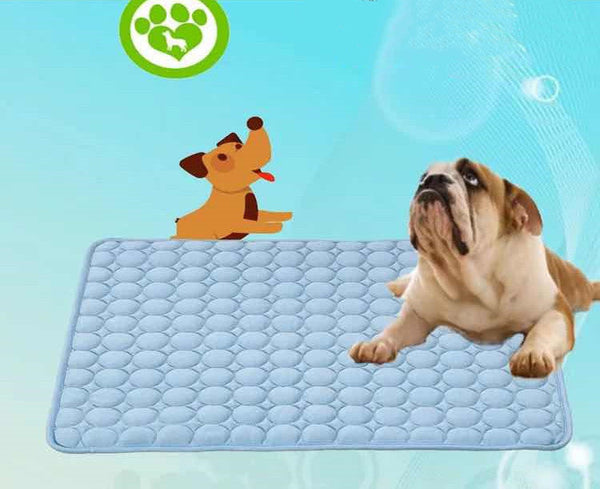 HKM-1192253 Cooling Mat for Pets - Breathable Ice Bed Blanket for Dogs and Cats, Easy to Clean, Multiple Sizes Available