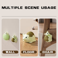 HKM-1193661 Self-Grooming Cat Wall Corner Scratcher with Catnip Air Holes and Easy Installation