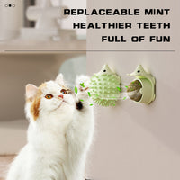 HKM-1193661 Self-Grooming Cat Wall Corner Scratcher with Catnip Air Holes and Easy Installation