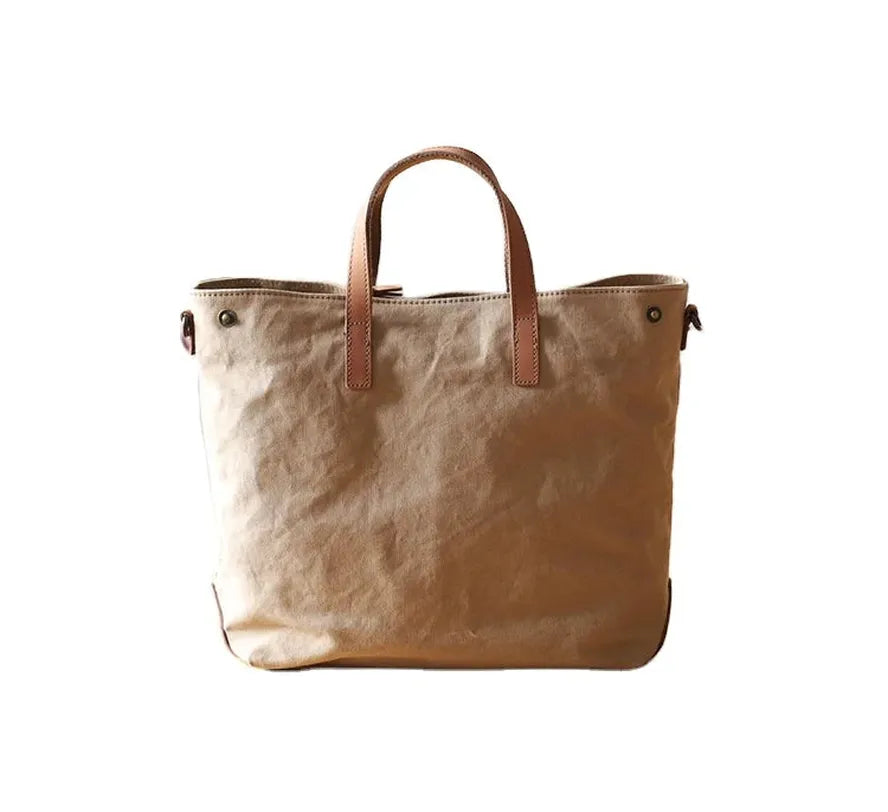 HKM-119571 Mori Series Leisure Canvas Single Shoulder Messenger Bag in Dark Grey, Khaki, Army Green, and Beige