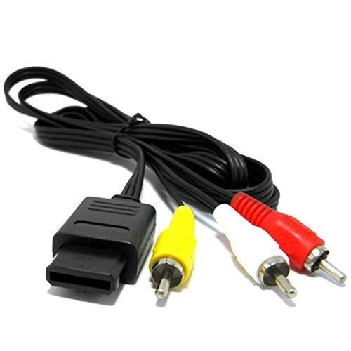 HKM-119571 Video and Audio Cable Extension for SFC, N64, NGC, and WII - 1.6M Length, Black Color