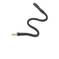 HKM-1195965 Leather Dog Leash with Anti-Breakaway Chain for Medium and Large Breeds