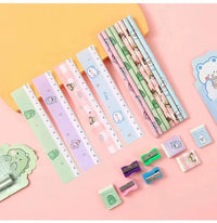 HKM-119635 Student Eraser and Pencil Set with Sharpener for School Use