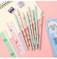 HKM-119635 Student Eraser and Pencil Set with Sharpener for School Use