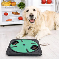HKM-1196989 Interactive Pet Scratch Board with Food Storage and 360 Rotating Design for Nail Trimming and Scratching
