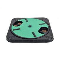 HKM-1196989 Interactive Pet Scratch Board with Food Storage and 360 Rotating Design for Nail Trimming and Scratching