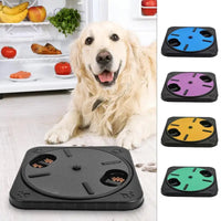 HKM-1196989 Interactive Pet Scratch Board with Food Storage and 360 Rotating Design for Nail Trimming and Scratching
