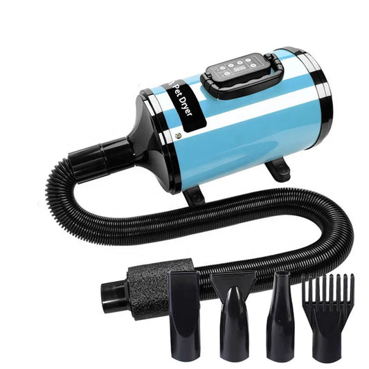 HKM-119763 Adjustable Speed Silent Pet Hair Dryer for Dogs and Cats, 220V, Multiple Colors Available