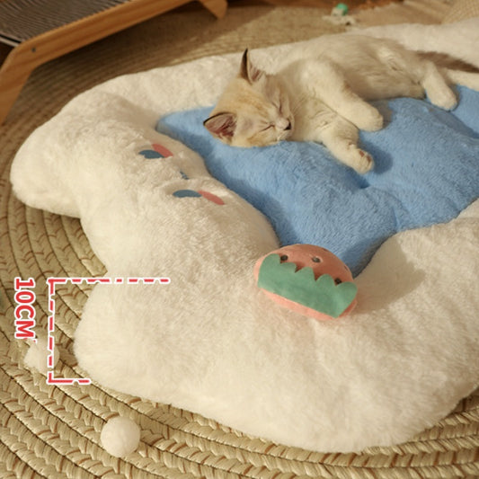 HKM-1198013 Cozy Universal Cat Sleeping Pad - Warm Berry Nest Mat for All Seasons