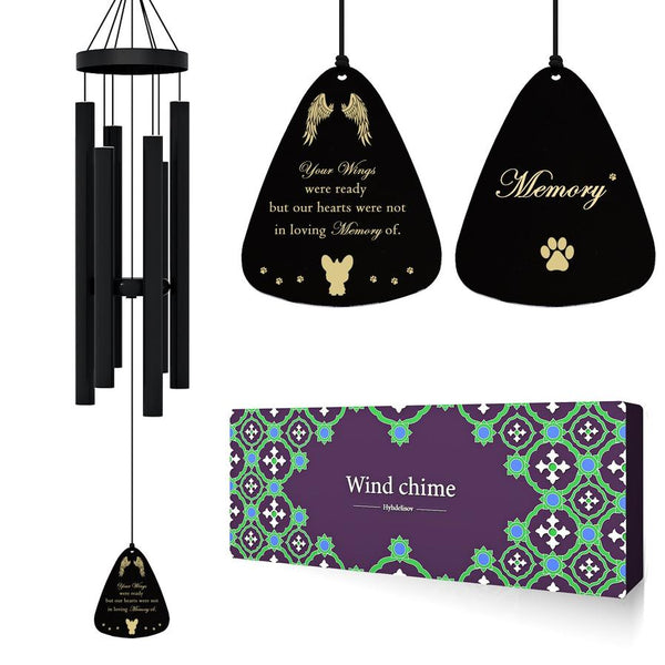 HKM-119827 Pet Memorial Wind Chime for Dogs and Cats – Sympathy Gift for Remembering Your Beloved Pet