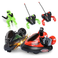 HKM-120083 2.4G Remote Control Bumper Car Set for Indoor Outdoor Racing - Fun for 2 Players