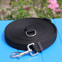 HKM-1201725 15m Nylon Traction Rope for Dogs ¨C Durable Pet Leash in Blue, Black, and Red