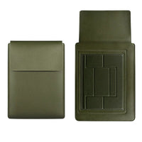 HKM-120211 PU Leather Foldable Laptop Sleeve Bag with Multifunctional Stand and Protector