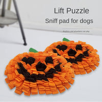 HKM-1203389 Festive Pumpkin Dog Sniffing Mat for Anti-Choking Slow Feeding and Training