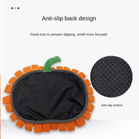 HKM-1203389 Festive Pumpkin Dog Sniffing Mat for Anti-Choking Slow Feeding and Training