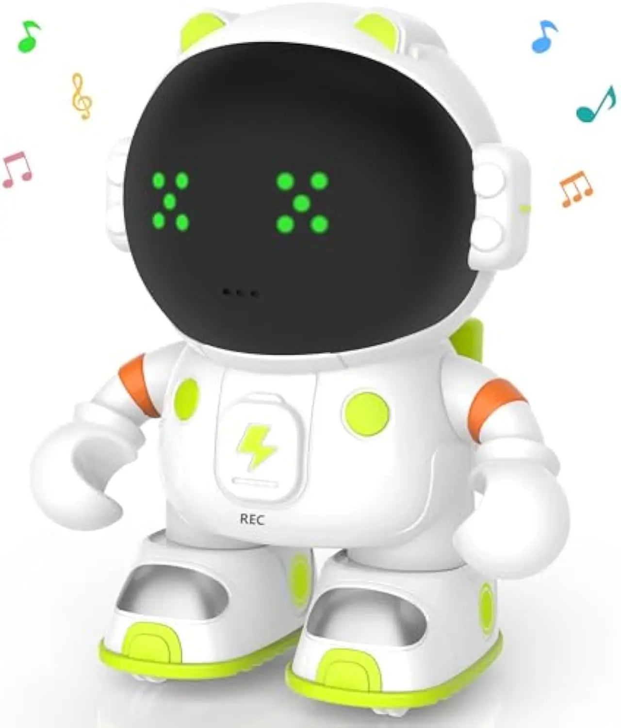 HKM-120467 Interactive Rechargeable Robotic Toy with Voice Control, Touch Sensor, Singing, and Dancing Functions for Kids