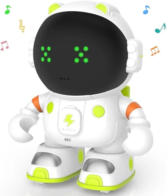 HKM-120467 Interactive Rechargeable Robotic Toy with Voice Control, Touch Sensor, Singing, and Dancing Functions for Kids