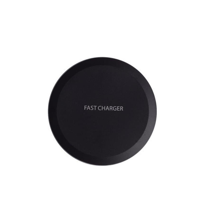 HKM-120531 Ultra-Thin Wireless Charger, 5W/10W Fast Charging, USB Interface, Black & White Options