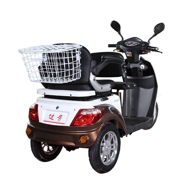 HKM-120531 VISTA-L1 Electric Tricycle for Adults - 2 Seat Mobility Scooter, 1000W Motor, 30-50 km Range