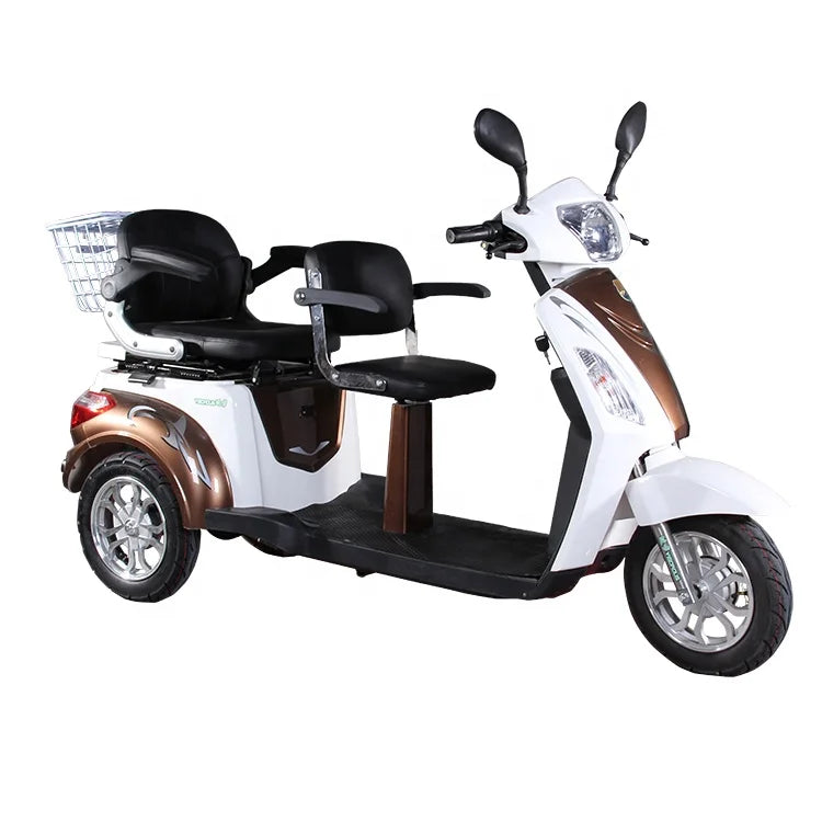 HKM-120531 VISTA-L1 Electric Tricycle for Adults - 2 Seat Mobility Scooter, 1000W Motor, 30-50 km Range