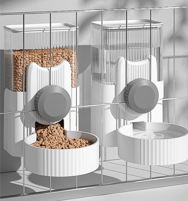 HKM-1205693 Automatic Pet Feeder and Water Dispenser Set - 1000 ml for Cats - Multiple Colors Available