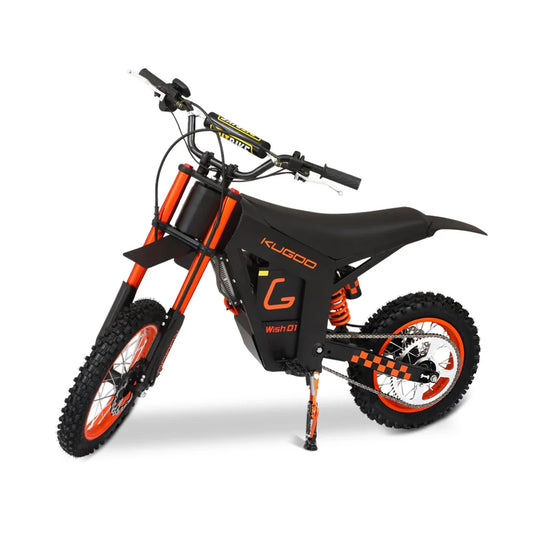 HKM-120595 Electric Off-Road Motorcycle 48V 21Ah with 14-Inch Front and 12-Inch Rear Wheels, Max Speed 50 km/h