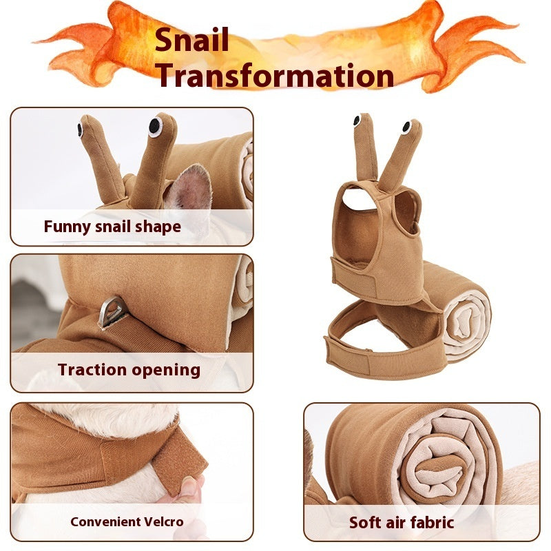 HKM-1206717 Cute Cat Snail Headdress for Halloween Dog Costume - Polyester, Available in S, M, L