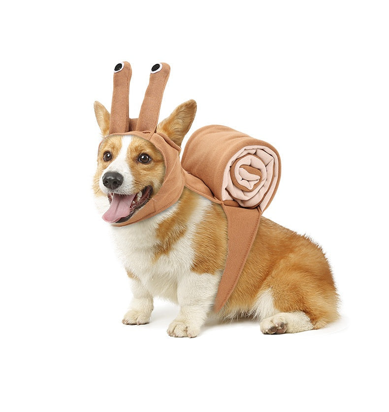 HKM-1206717 Cute Cat Snail Headdress for Halloween Dog Costume - Polyester, Available in S, M, L