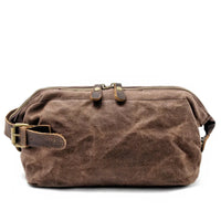 HKM-120723 Waterproof Oil Wax Canvas Travel Set Men's Clutch Bag