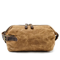 HKM-120723 Waterproof Oil Wax Canvas Travel Set Men's Clutch Bag