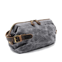 HKM-120723 Waterproof Oil Wax Canvas Travel Set Men's Clutch Bag