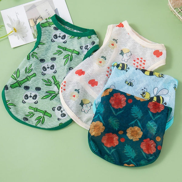 HKM-1207485 Cool Sunscreen Vest for Cats in Fun Colors and Sizes