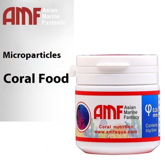 HKM-1207741 Coral Feed Micro Particles for Ornamental Fish - 30g & 60g with Spoon & Feeding Tube