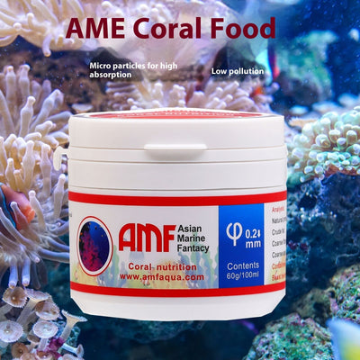 HKM-1207741 Coral Feed Micro Particles for Ornamental Fish - 30g & 60g with Spoon & Feeding Tube