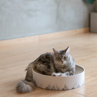 HKM-1207869 Corrugated Paper Cat Scratch Board for Claw Maintenance, 410x410x100mm