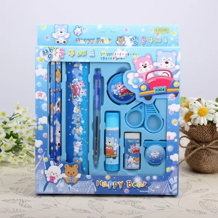 HKM-120787 Kids Multi-Function Pencil and Ruler Stationery Set for School and Office Supplies