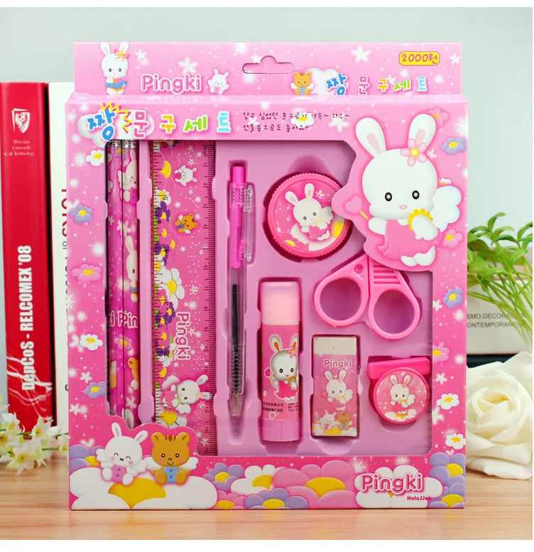 HKM-120787 Kids Multi-Function Pencil and Ruler Stationery Set for School and Office Supplies