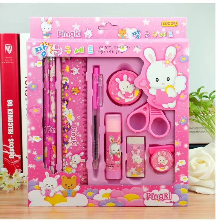 HKM-120787 Kids Multi-Function Pencil and Ruler Stationery Set for School and Office Supplies