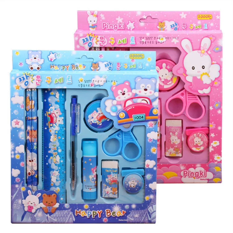 HKM-120787 Kids Multi-Function Pencil and Ruler Stationery Set for School and Office Supplies