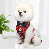 HKM-1208253 Rope Vest Harness with Leash for Small and Medium Dogs ¨C Nylon Chest Strap in Various Colors