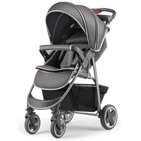 HKM-120851 Multi-functional Lightweight Baby Stroller with Reclining Seat, Foldable Design for Comfort and Convenience