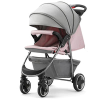 HKM-120851 Multi-functional Lightweight Baby Stroller with Reclining Seat, Foldable Design for Comfort and Convenience