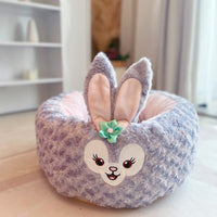 HKM-1209149 Cartoon Red Panda Plush Pet Nest Cushion for Autumn and Winter - Round Bed in Three Sizes