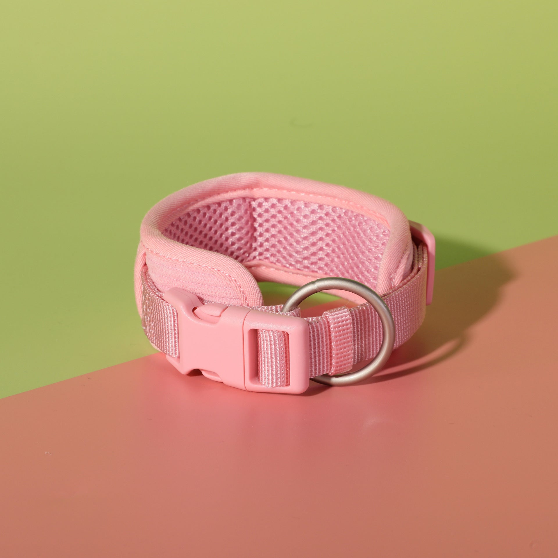 HKM-1209661 Cherry Blossom Pink Corduroy Pet Walking Set with Collar, Leash, Chest Harness & Mini Backpack