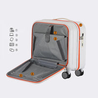 HKM-121043 Unisex 18" Trolley Luggage with Laptop Pocket for Mini Travel and Business Trips
