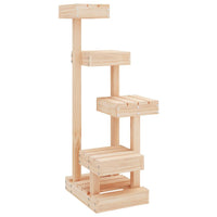 HKM-1210941 Multi-Level Cat Tree with Four Platforms Made of Solid Pine Wood, 45.5x49x103 cm